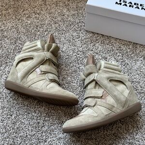 Authentic Isabel Marant Khaki Bekett Sneakers EU39,40